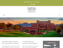 Tablet Screenshot of kierlandresort.com